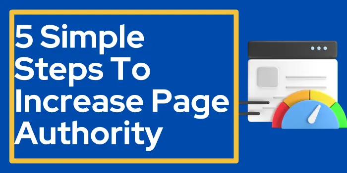 5 simple steps to increase page authority