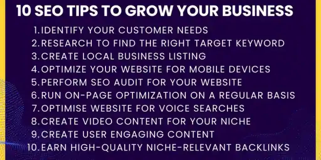 10 SEO Tips To Grow Your Business