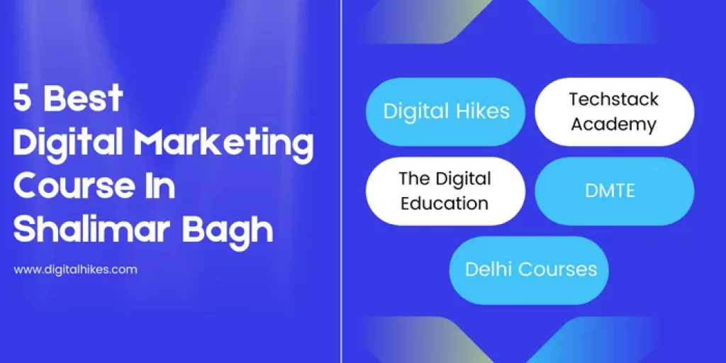 5 Best
Digital Marketing Course In
Shalimar Bagh