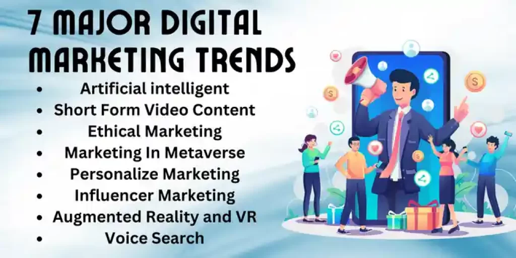 7 major digital marketing trends