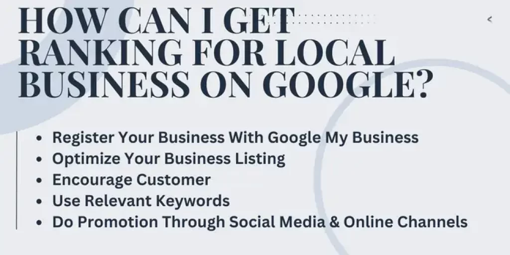 How Can I Get Ranking For Local Business On Google?