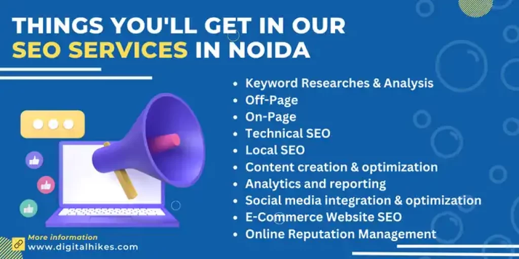Things you'll Get in our SEO Services In Noida